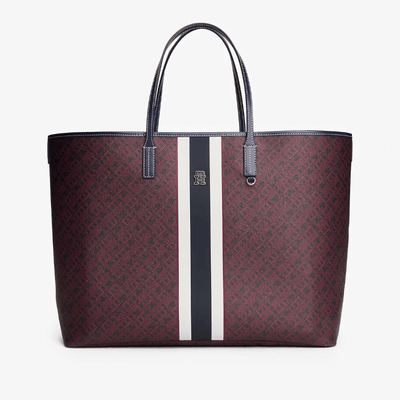 Womens Tommy Hilfiger Monoplay Tote Bag and Pouch - Space Blue