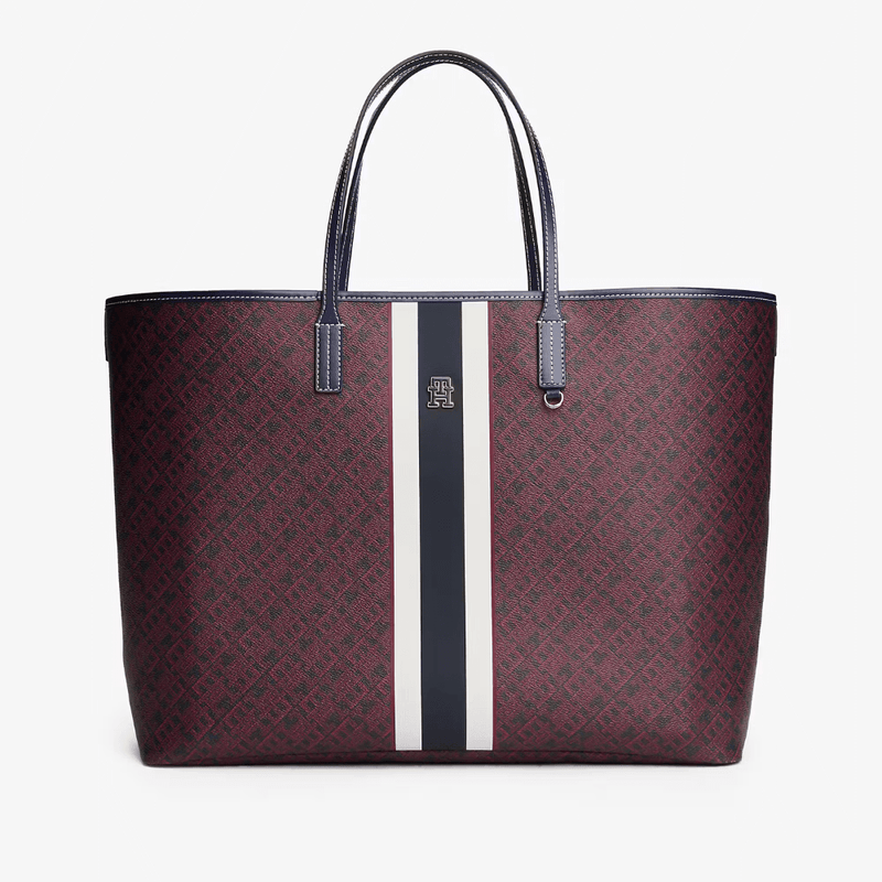 Womens Tommy Hilfiger Monoplay Tote Bag and Pouch - Space Blue