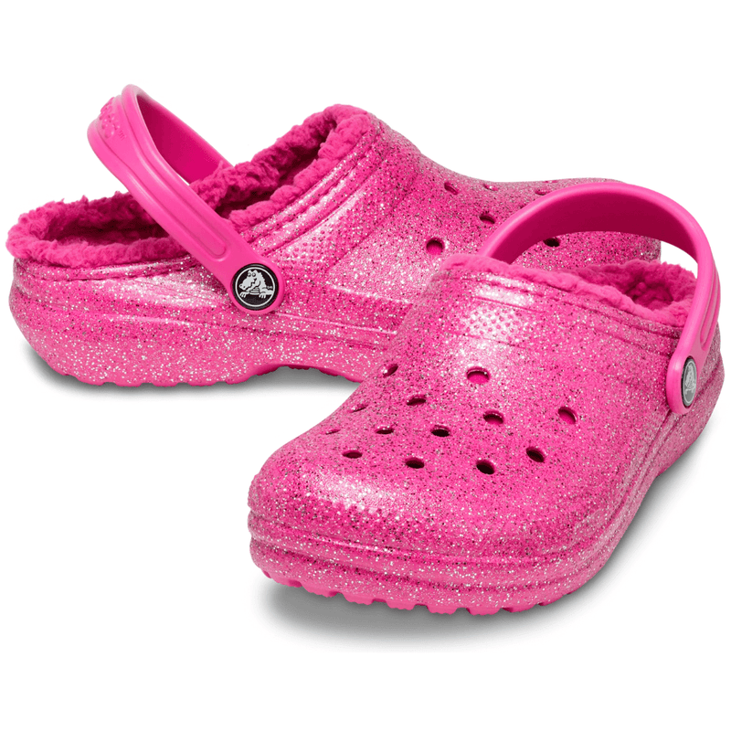 Kids Crocs Classic Lined Clog - Fuchsia Fun
