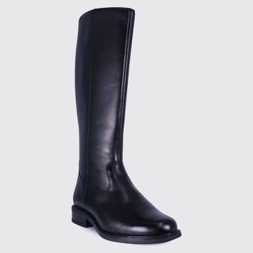 Womens Dubarry Cadence Leather Long Boots - Black