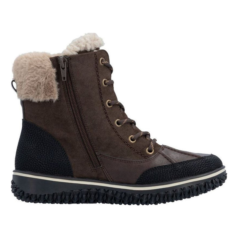 Womens Rieker Z4203 Brown Boots - Brown