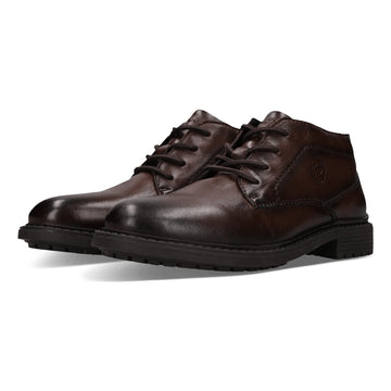 Mens Bugatti AYK30 Formal Lace-up Shoes - Dark Brown