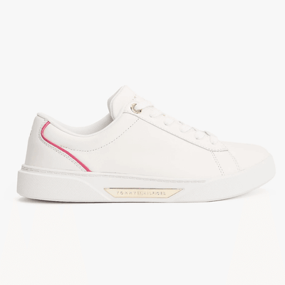 Womens Tommy Hilfiger Chic Court Trainers - Ancient White