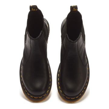 Unisex Dr Martens 2976 Black Virginia Leather Chelsea Boots - Black