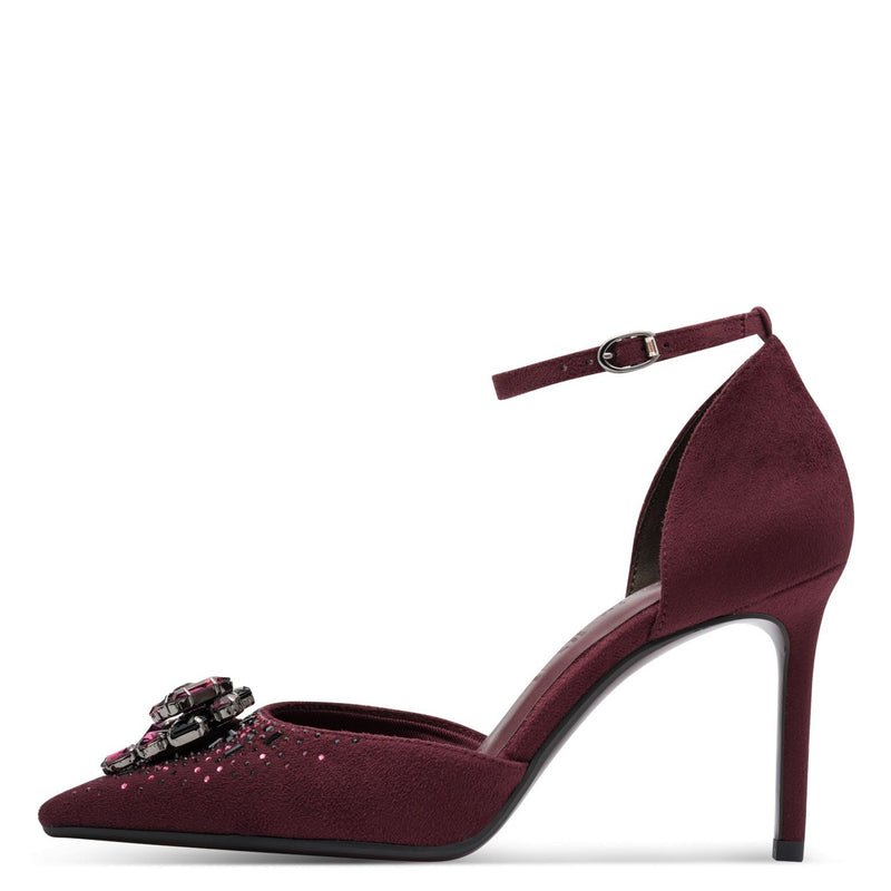 Womens Tamaris 22440 Merlot Court Shoes - Merlot