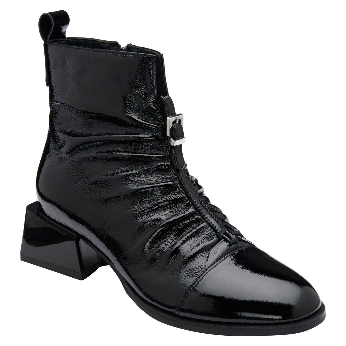 Womens Lotus Tarni ULB559 Black Patent Ankle Boots
