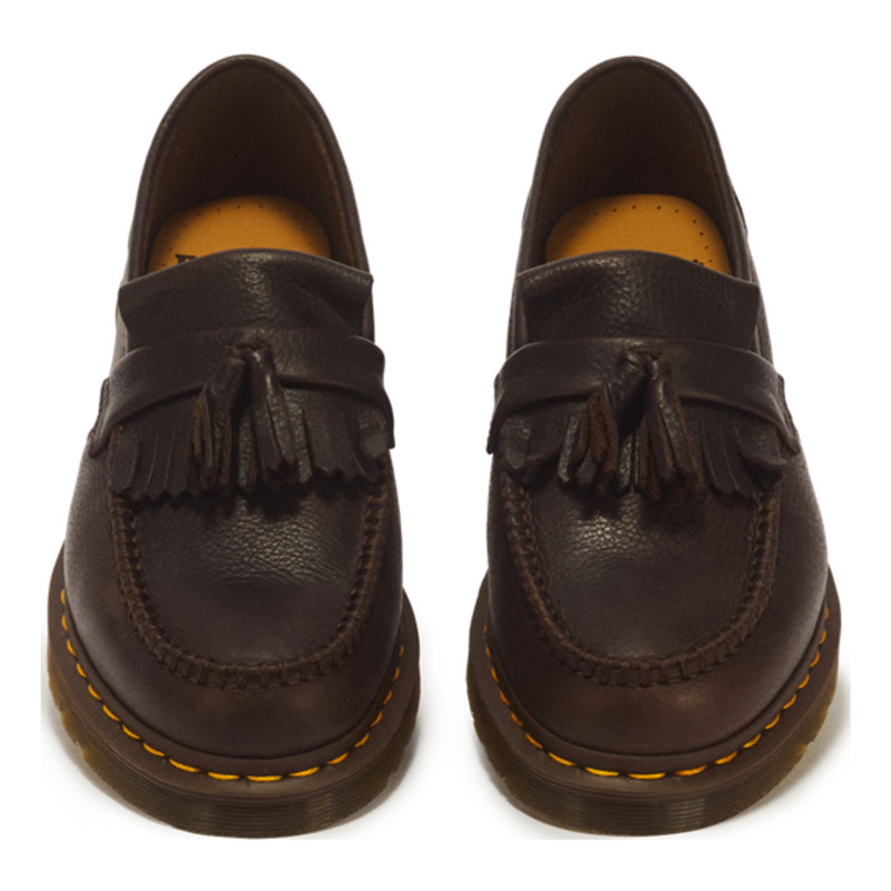 Mens Dr. Martens Adrian Ambassador Dark Brown Soft Leather Loafers - Dark Brown