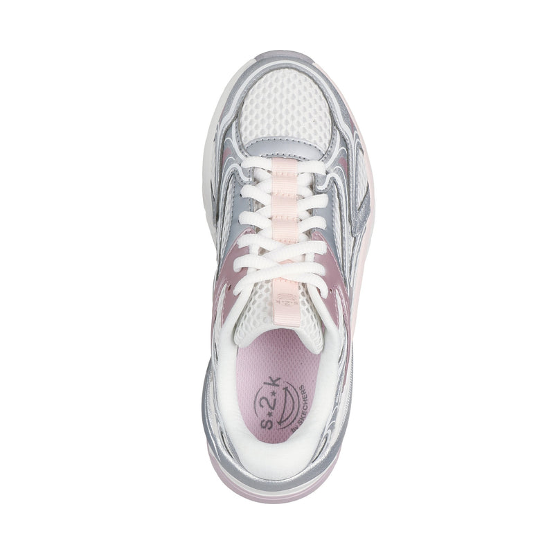 Girls Skechers 303697L S2K Trainer - Infant - Off White