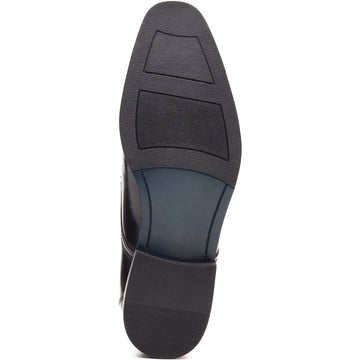Mens Base London Dome Formal Lace-up Shoes - Hi Shine Black