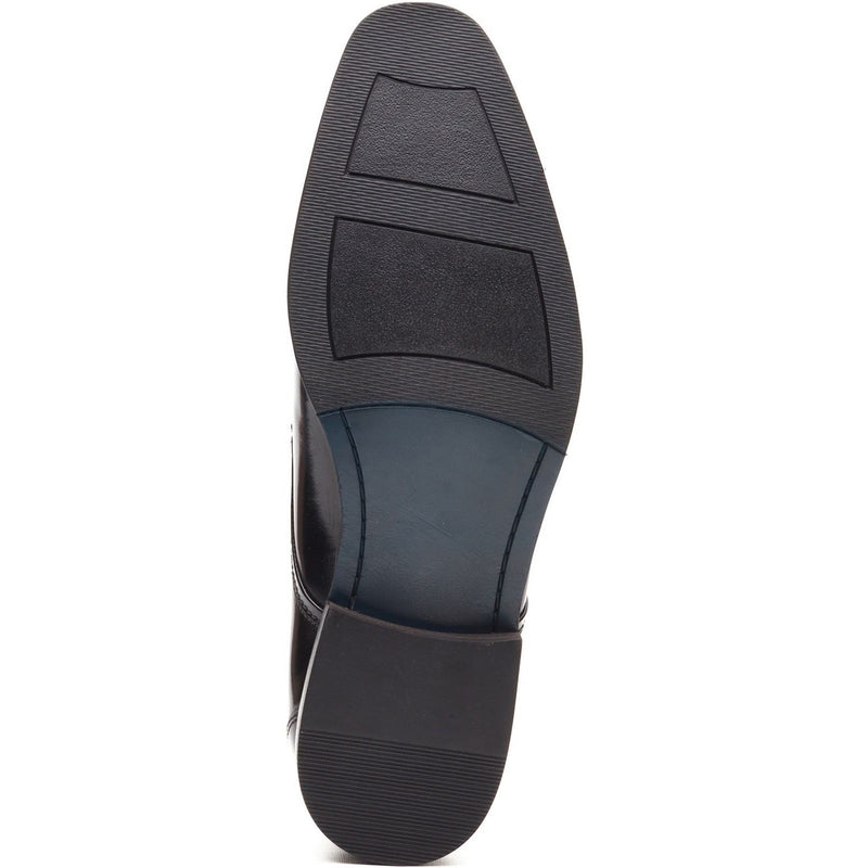Mens Base London Dome Formal Lace-up Shoes - Hi Shine Black