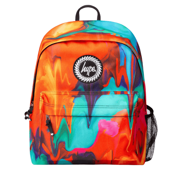 Boys Hype Cool School Gear Multi Oil Drips Backpack - Multi