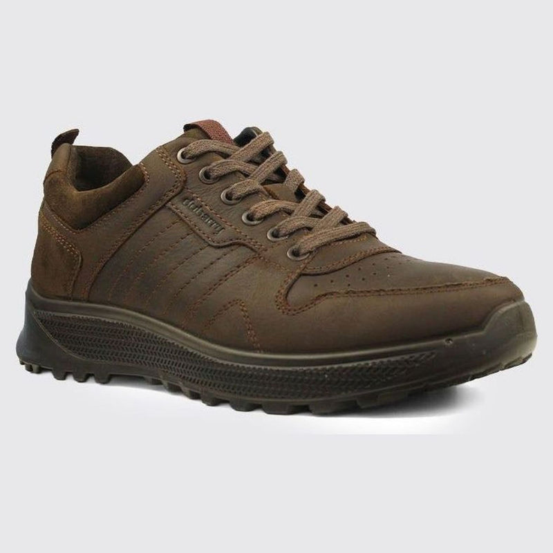 Mens Dubarry Summit Leather Trainers - Mahogany