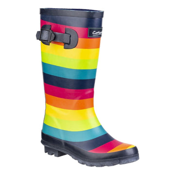 Kids Cotswold Rainbow Multi Waterproof Wellingtons - Multi