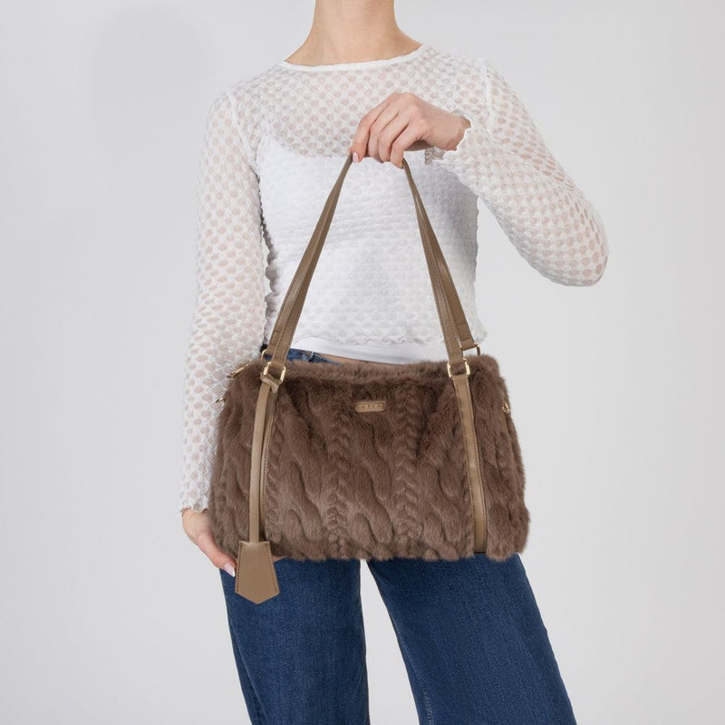 Womens Rieker H1038 Brown Shoulder Bag - Brown