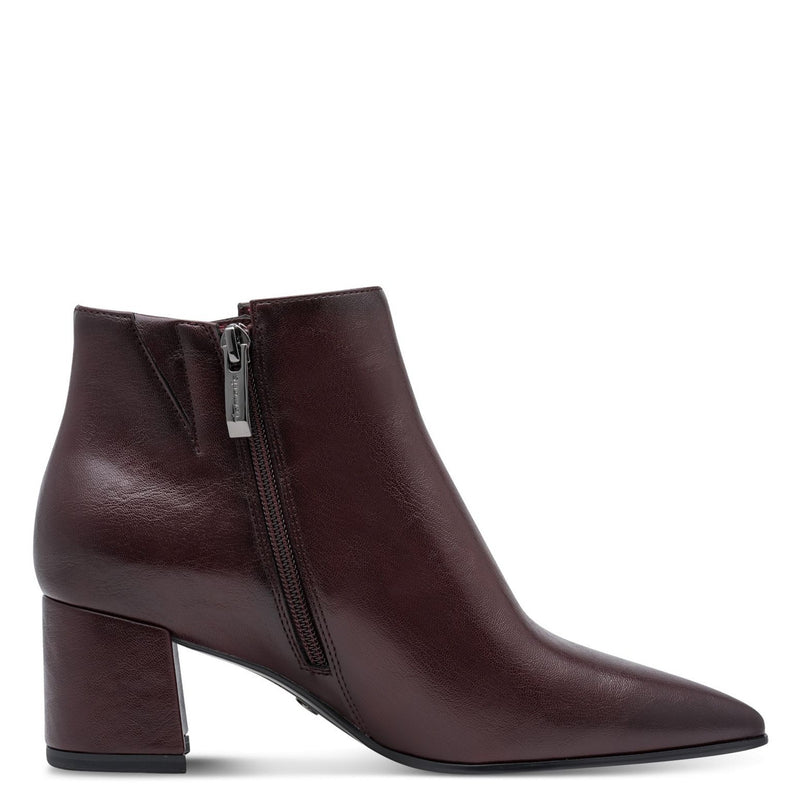 Womens Tamaris 25023 Merlot Ankle Boots - Merlot