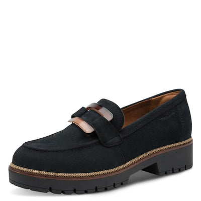 Womens Tamaris 24722 Loafers - Navy