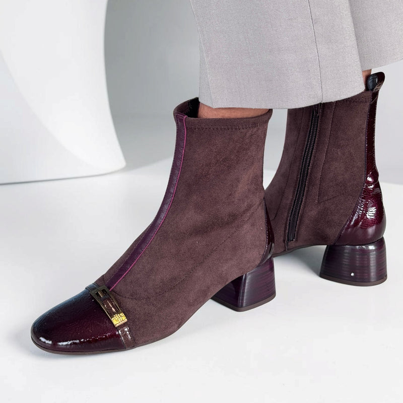 Womens Hispanitas 265016 Espresso Varsovia Ankle Boots - Espresso
