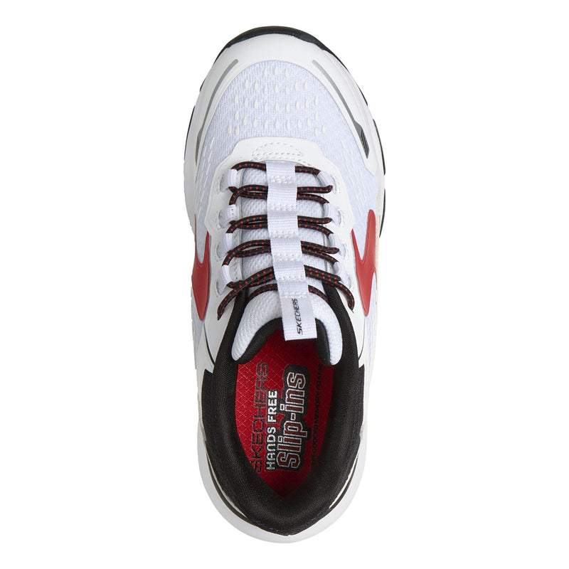 Junior Boys Skechers 404203L Glide-Step Plus White Trainers - White