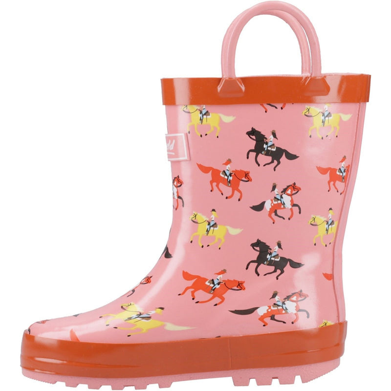Kids Cotswold Puddle Wellingtons - Horses
