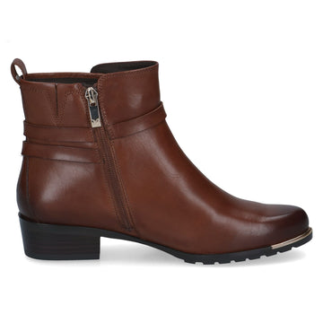 Womens Caprice 25307 Cognac Nappa Ankle Boots - Cognac Nappa