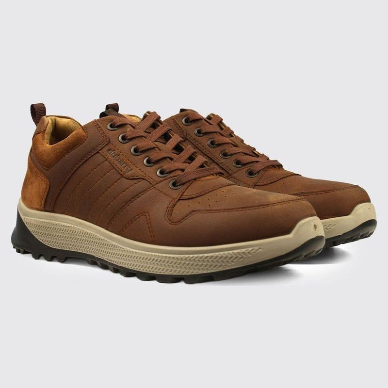 Mens Dubarry Summit Leather Trainers - Brown