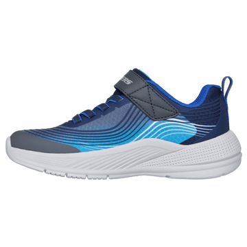 Boys Skechers Microspec Advance in Navy & Blue - Navy