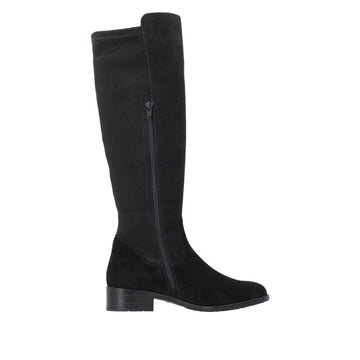 Womens Remonte D3U70 Black Long Boots - Black