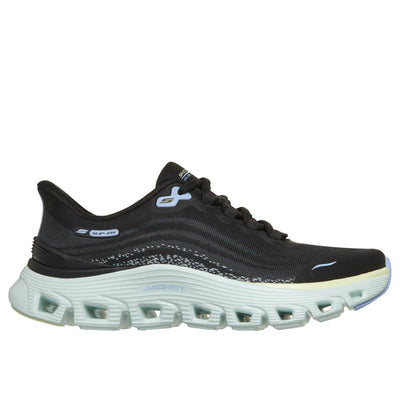 Womens Skechers 150760 Black Arch Fit Glide-Step Wave Trainers - Black
