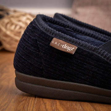 Mens Lazy Dogz Ryan Slippers - Navy