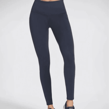 Womens Skechers Go Walk High Waisted Leggings - Navy
