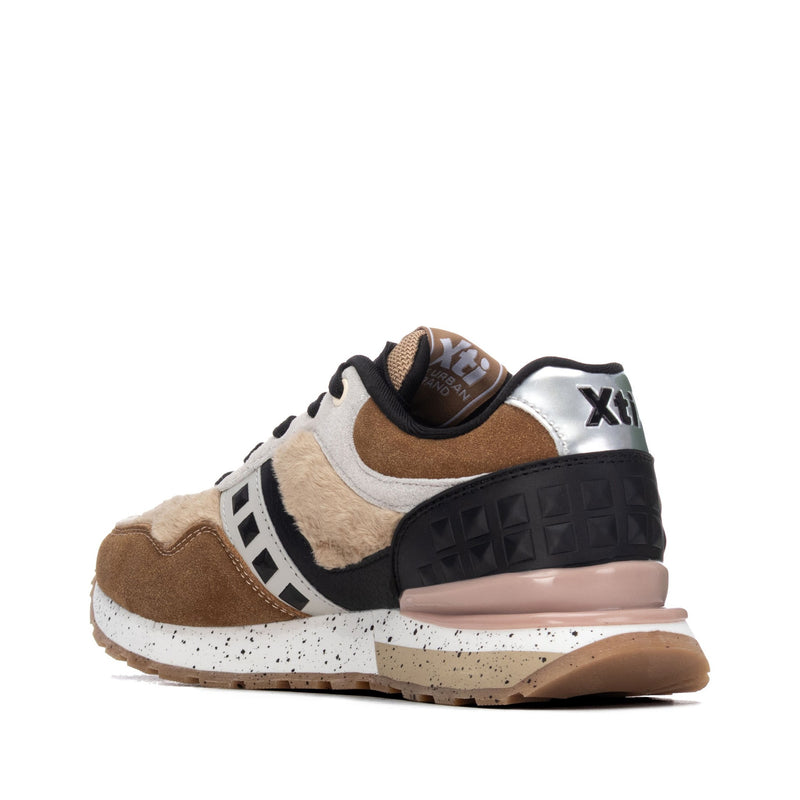 Womens Xti 146110 Beige Trainers - Beige