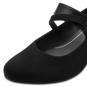 Womens Jana 24464 Block Heels - Black