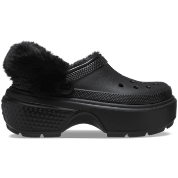Womens Crocs Stomp Lined Clog - Black
