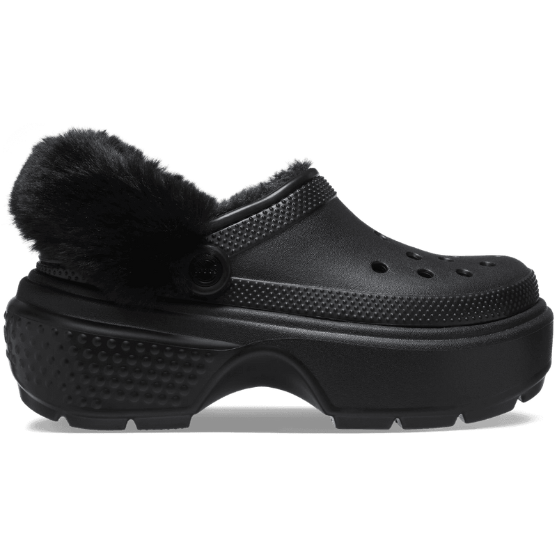 Womens Crocs Stomp Lined Clog - Black