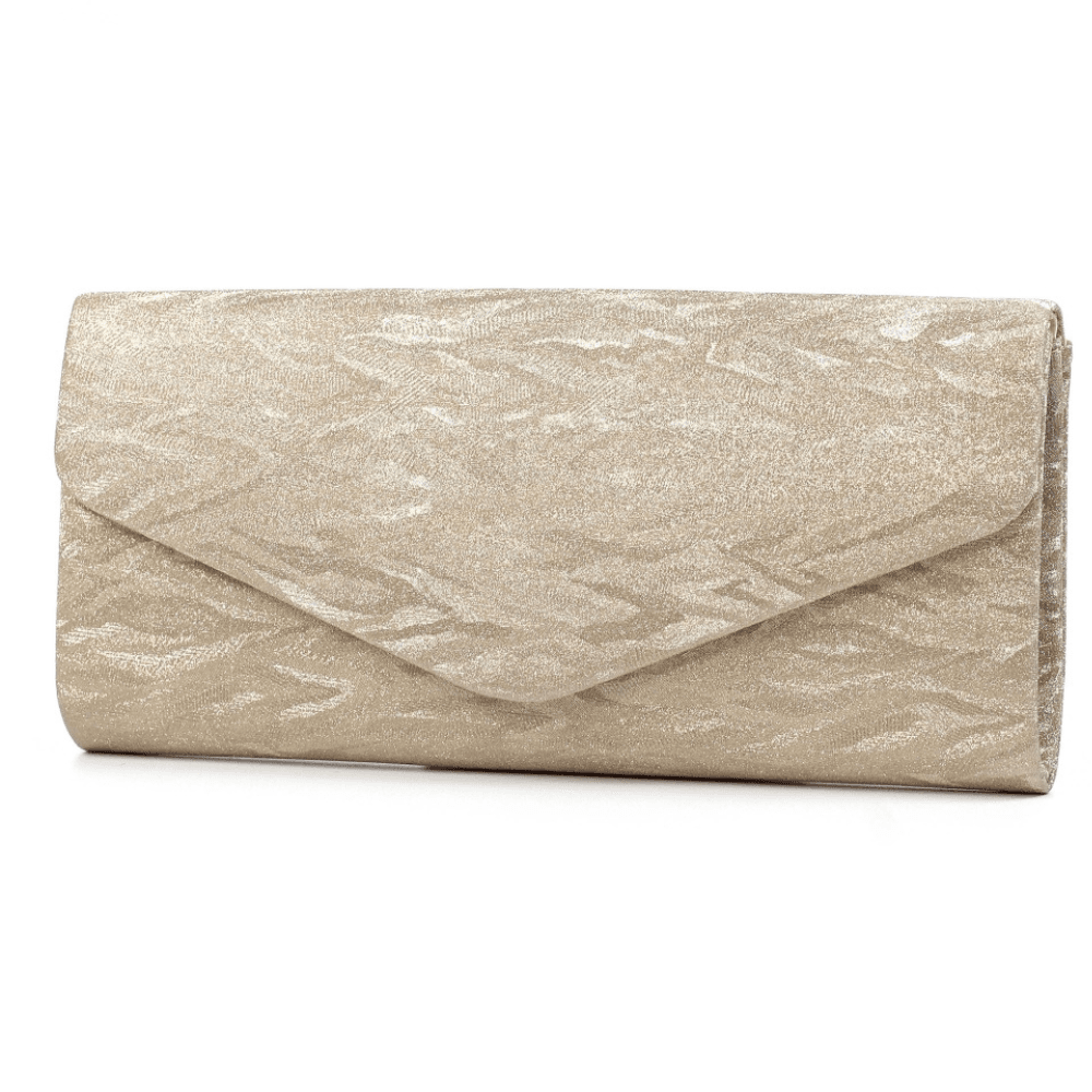 Womens Lunar Janine Gold Swirl Print Clutchbag