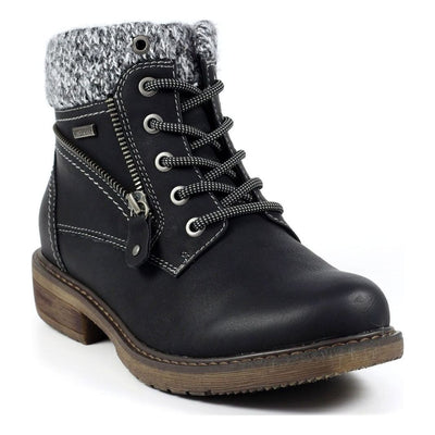 Womens Lunar Benson III Black Waterproof Ankle Boots - Black
