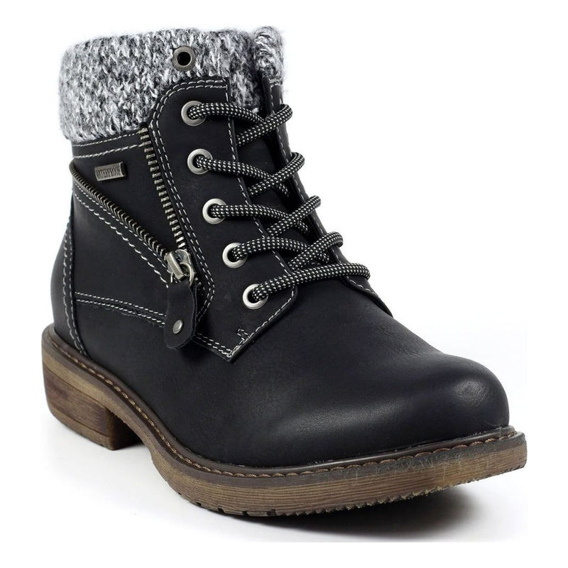 Womens Lunar Benson III Black Waterproof Ankle Boots - Black