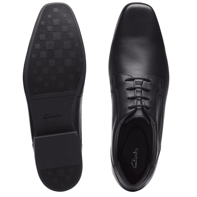 Clarks Men's Sidton Lace Leather Lace Shoe - Black
