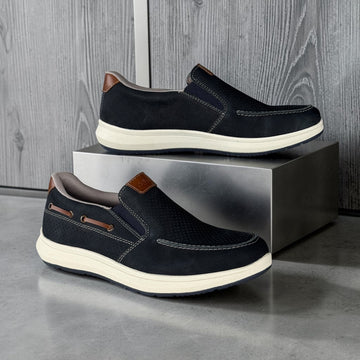 Mens Rieker 16968 Blue Flats - Blue