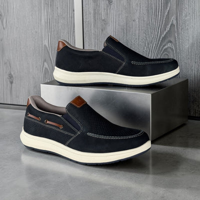 Mens Rieker 16968 Blue Flats - Blue