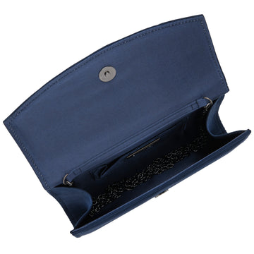 Womens Lotus ULG104 Navy Microfibre Clutch Reah Bag - Navy