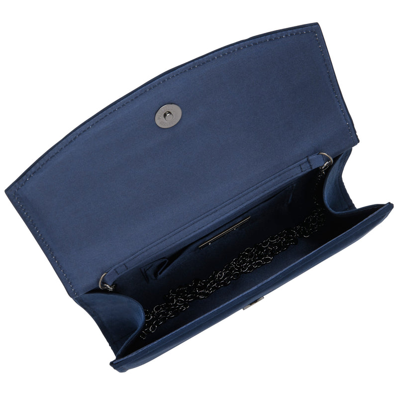 Womens Lotus ULG104 Navy Microfibre Clutch Reah Bag - Navy