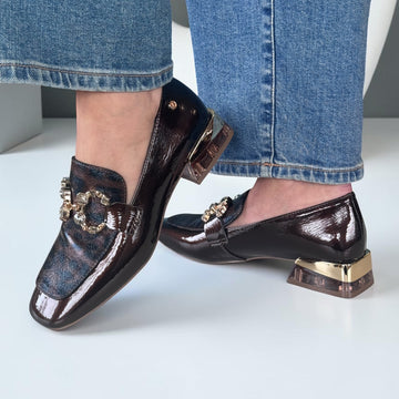 Womens Zanni & Co Hahoe Loafers - Topaz Cheetah