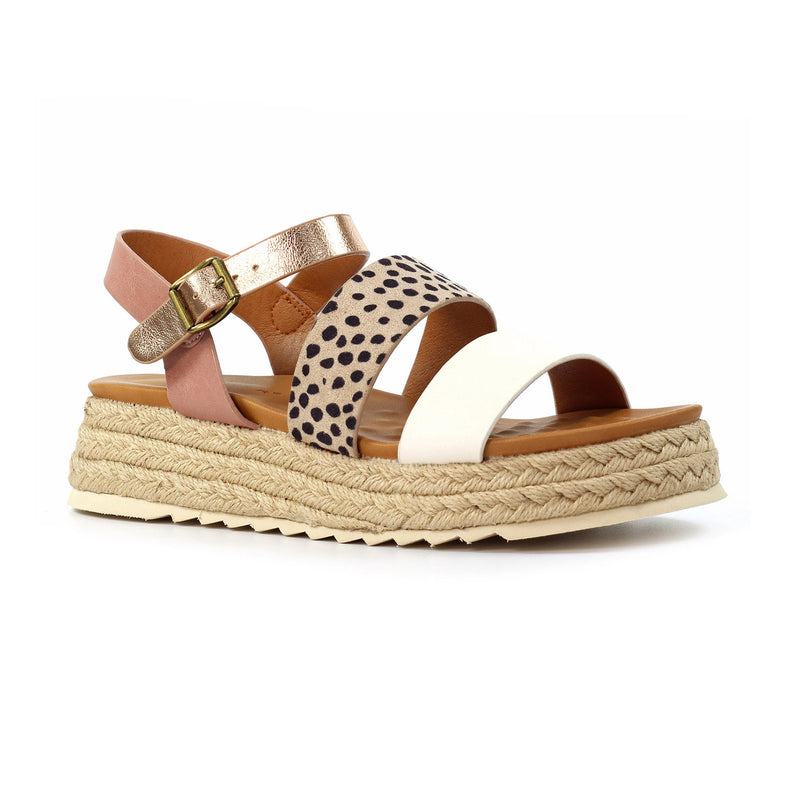 Womens Lunar JLH493 Summer Sandals - White