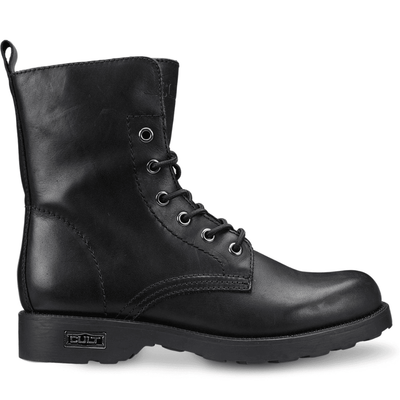 Womens Cult Ladies Zeppelin Black Biker Boots - Black