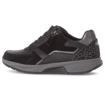 Womens Gabor Rolling Soft 76.878 Side Zip Walking Trainers - Black Combi