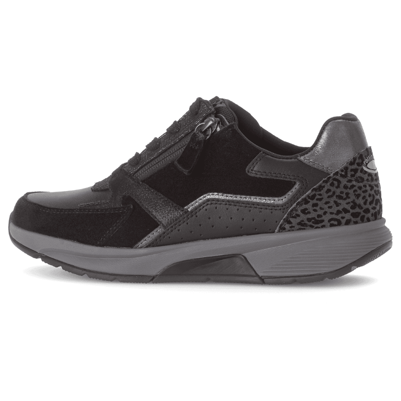Womens Gabor Rolling Soft 76.878 Side Zip Walking Trainers - Black Combi