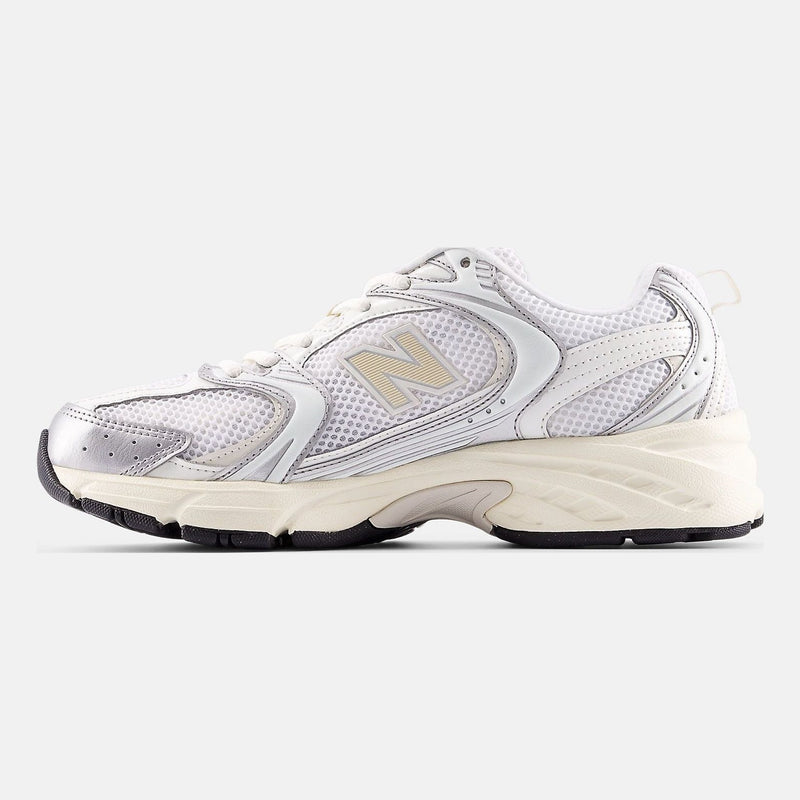 Unisex New Balance 530 Mesh Trainers - Silver Metallic with Linen