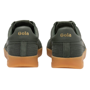 Mens Gola Cyclone Marque Trainers - Dark Khaki