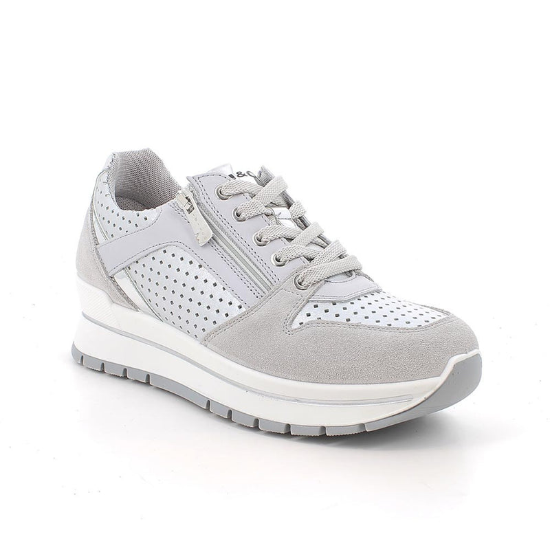Womens Igi & Co Side Zip Trainers - Silver
